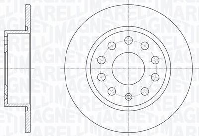 Magneti Marelli 361302040115 - Jarrulevy inparts.fi