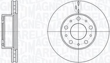 Magneti Marelli 361302040801 - Jarrulevy inparts.fi