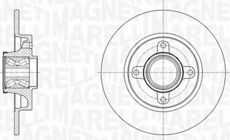 Magneti Marelli 361302040818 - Jarrulevy inparts.fi