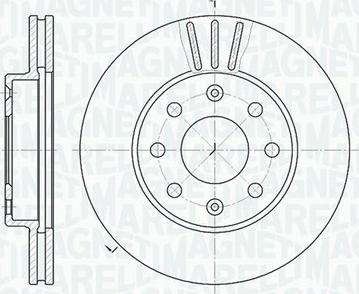 Magneti Marelli 361302040312 - Jarrulevy inparts.fi