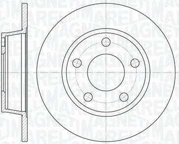 Magneti Marelli 361302040281 - Jarrulevy inparts.fi