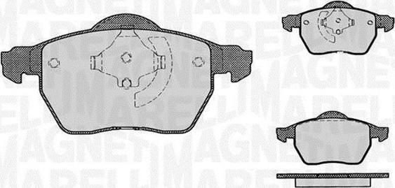 Magneti Marelli 363916060421 - Jarrupala, levyjarru inparts.fi