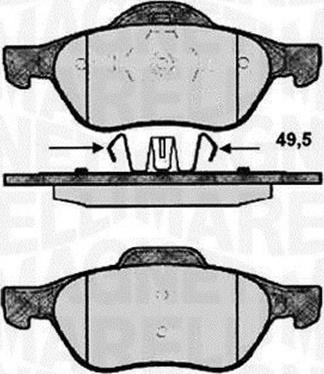 Magneti Marelli 363916060572 - Jarrupala, levyjarru inparts.fi