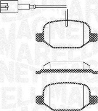 Magneti Marelli 363916060687 - Jarrupala, levyjarru inparts.fi