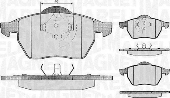 Magneti Marelli 363916060146 - Jarrupala, levyjarru inparts.fi