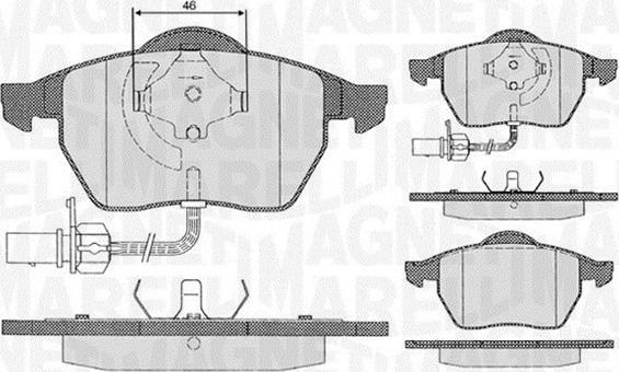 Magneti Marelli 363916060143 - Jarrupala, levyjarru inparts.fi