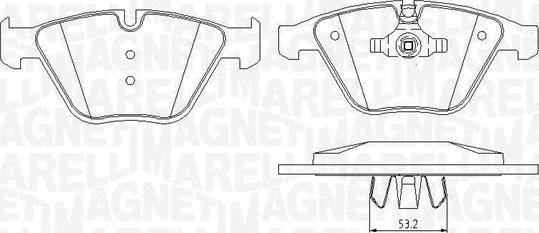 Magneti Marelli 363916060150 - Jarrupala, levyjarru inparts.fi