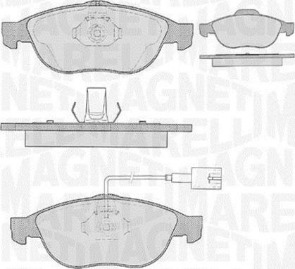 Magneti Marelli 363916060108 - Jarrupala, levyjarru inparts.fi