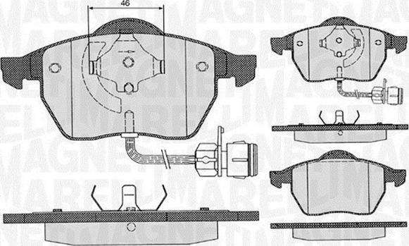 Magneti Marelli 363916060130 - Jarrupala, levyjarru inparts.fi