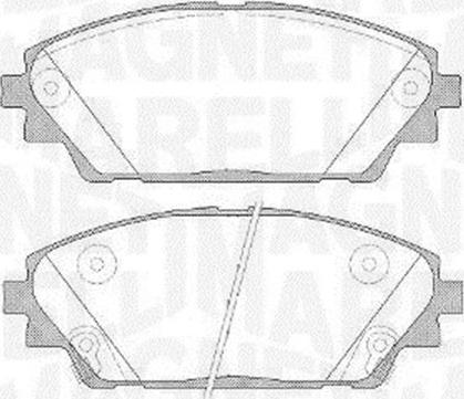 Magneti Marelli 363916060808 - Jarrupala, levyjarru inparts.fi