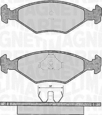 Magneti Marelli 363916060807 - Jarrupala, levyjarru inparts.fi