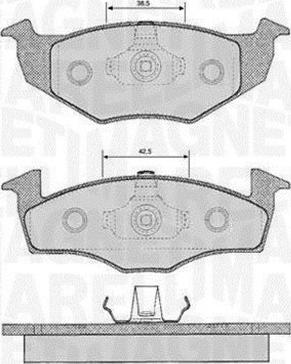 Magneti Marelli 363916060391 - Jarrupala, levyjarru inparts.fi