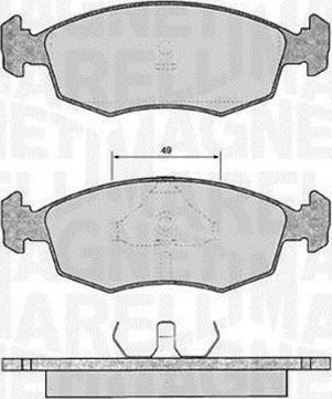 Magneti Marelli 363916060249 - Jarrupala, levyjarru inparts.fi