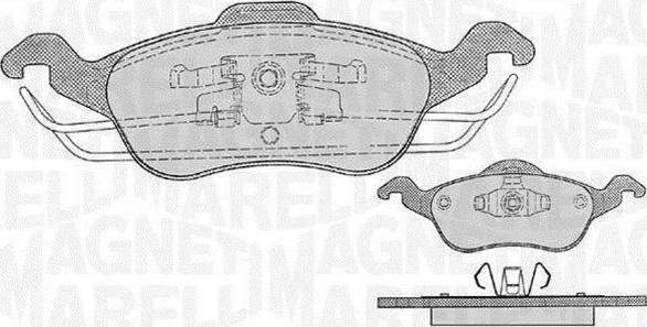 Magneti Marelli 363916060255 - Jarrupala, levyjarru inparts.fi