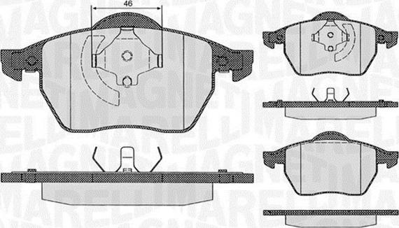 Magneti Marelli 363916060260 - Jarrupala, levyjarru inparts.fi