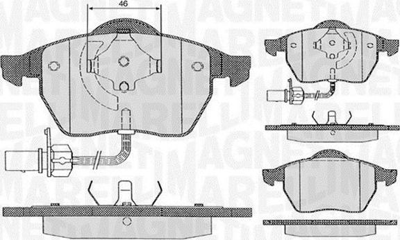 Magneti Marelli 363916060261 - Jarrupala, levyjarru inparts.fi