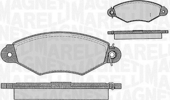 Magneti Marelli 363916060200 - Jarrupala, levyjarru inparts.fi