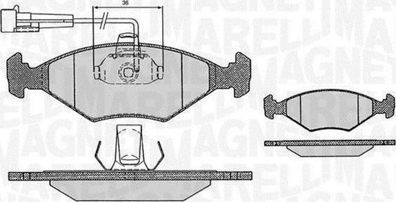 Magneti Marelli 363916060234 - Jarrupala, levyjarru inparts.fi