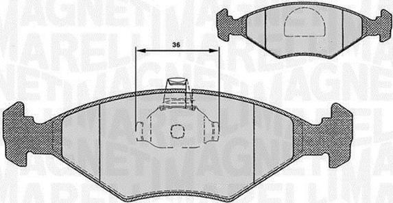 Magneti Marelli 363916060235 - Jarrupala, levyjarru inparts.fi