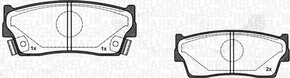 Magneti Marelli 363916060799 - Jarrupala, levyjarru inparts.fi