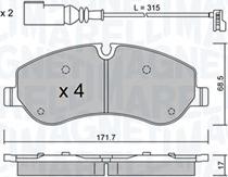 Magneti Marelli 363916061165 - Jarrupala, levyjarru inparts.fi