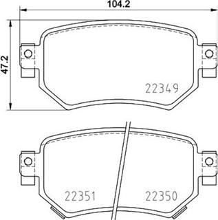 Magneti Marelli 363700449059 - Jarrupala, levyjarru inparts.fi