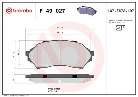 Magneti Marelli 363700449027 - Jarrupala, levyjarru inparts.fi