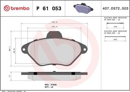 Magneti Marelli 363700461053 - Jarrupala, levyjarru inparts.fi