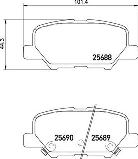 Magneti Marelli 363700461111 - Jarrupala, levyjarru inparts.fi