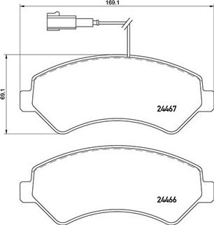 Magneti Marelli 363700461118 - Jarrupala, levyjarru inparts.fi