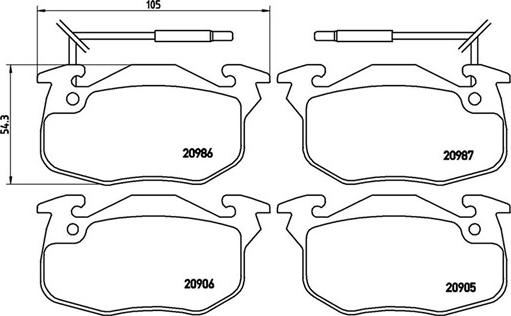 Magneti Marelli 363700468010 - Jarrupala, levyjarru inparts.fi