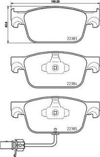 Magneti Marelli 363700485153 - Jarrupala, levyjarru inparts.fi