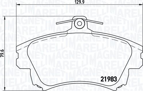 Magneti Marelli 363700486017 - Jarrupala, levyjarru inparts.fi