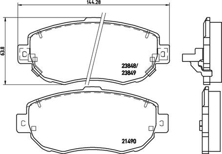 Magneti Marelli 363700483037 - Jarrupala, levyjarru inparts.fi