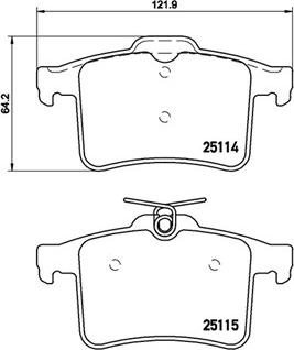 HELLA T2072 - Jarrupala, levyjarru inparts.fi