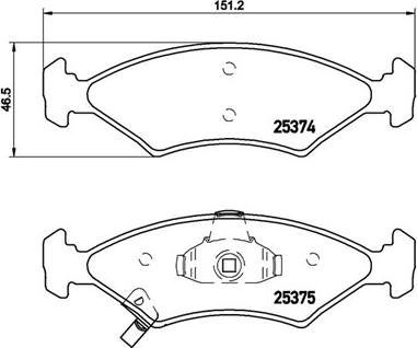 Magneti Marelli 363700430062 - Jarrupala, levyjarru inparts.fi