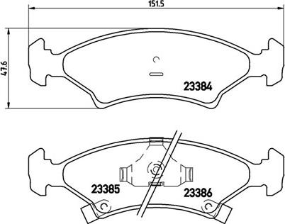 Magneti Marelli 363700430009 - Jarrupala, levyjarru inparts.fi