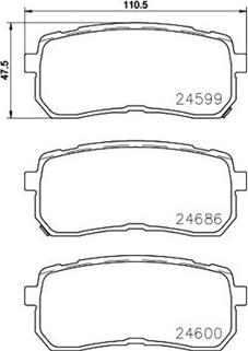 Magneti Marelli 363700430080 - Jarrupala, levyjarru inparts.fi