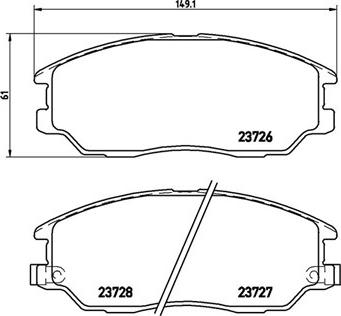 Magneti Marelli 363700430028 - Jarrupala, levyjarru inparts.fi