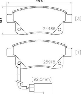 Magneti Marelli 363700424066 - Jarrupala, levyjarru inparts.fi