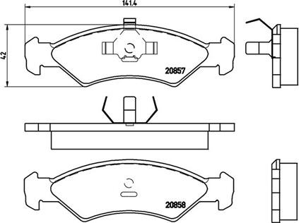 Magneti Marelli 363700424016 - Jarrupala, levyjarru inparts.fi