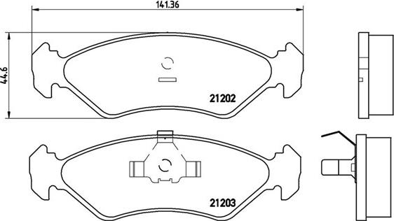 Magneti Marelli 363700424028 - Jarrupala, levyjarru inparts.fi