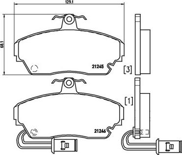 Magneti Marelli 363700428014 - Jarrupala, levyjarru inparts.fi