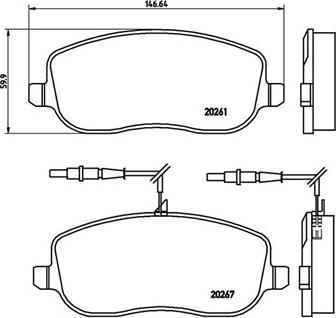 Magneti Marelli 363700423090 - Jarrupala, levyjarru inparts.fi