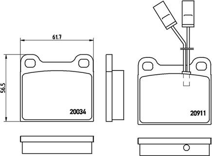 Magneti Marelli 363700423012 - Jarrupala, levyjarru inparts.fi