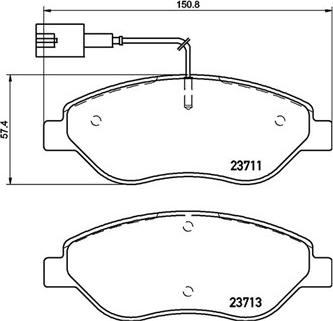 Magneti Marelli 363700423145 - Jarrupala, levyjarru inparts.fi