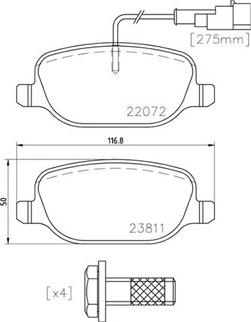 Magneti Marelli 363700423166 - Jarrupala, levyjarru inparts.fi