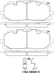 Magneti Marelli 363700585165 - Jarrupala, levyjarru inparts.fi