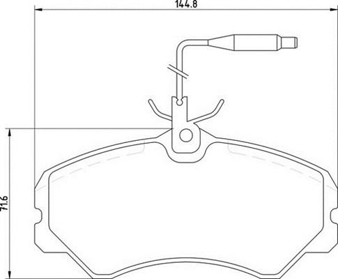 Magneti Marelli 363700205039 - Jarrupala, levyjarru inparts.fi