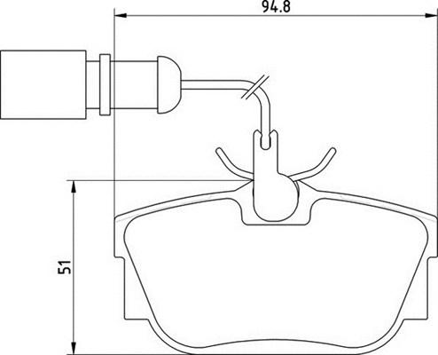 Magneti Marelli 363700205135 - Jarrupala, levyjarru inparts.fi